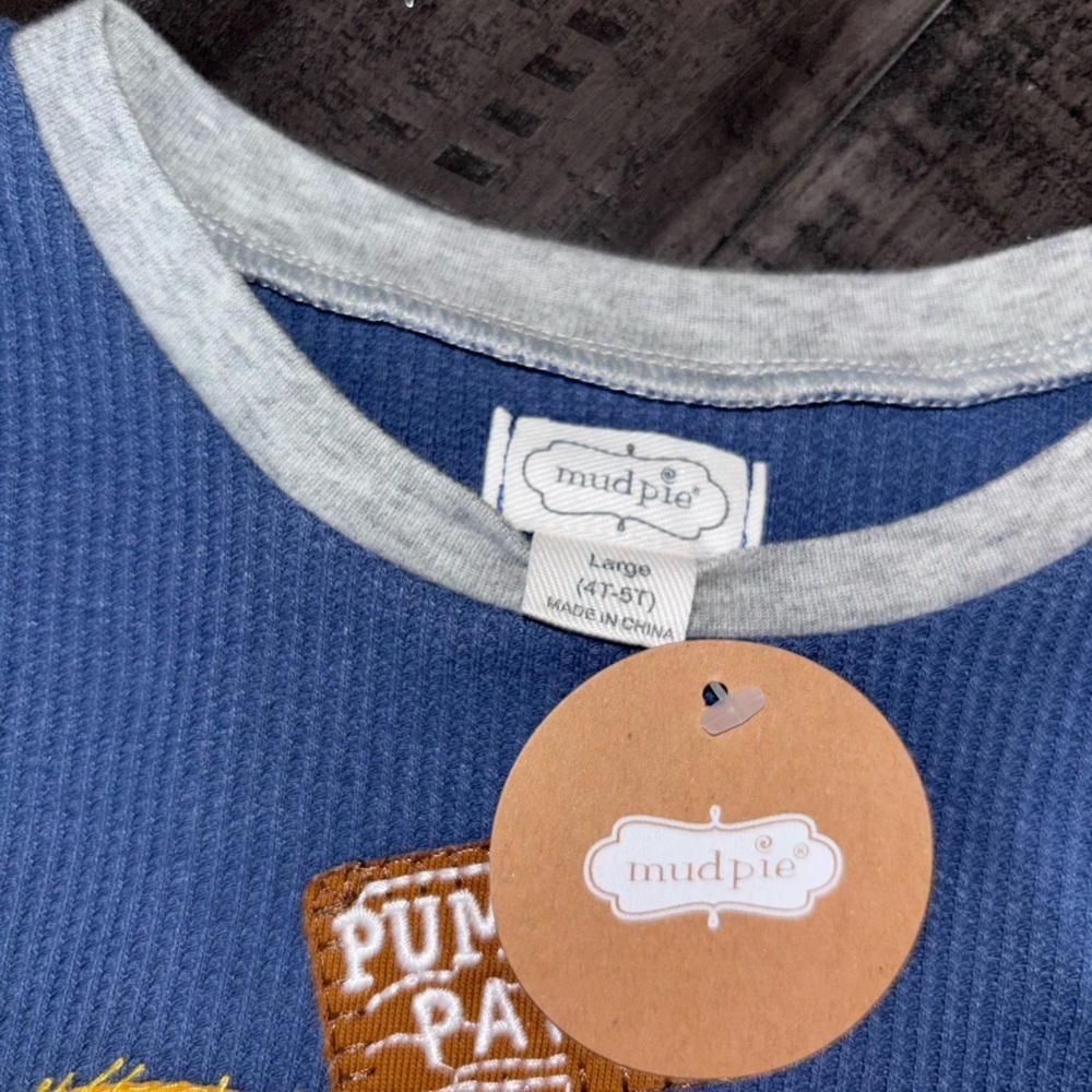 Mud Pie Little Boys' Halloween Pumpkin Patch Tee Top Shirt 4T/5T - Picture 4 of 4